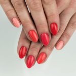 055 Gel Polish Semilac Peach Milk 7ml - Image 2