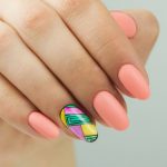 055 Gel Polish Semilac Peach Milk 7ml - Image 3