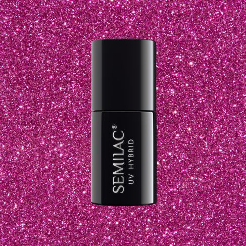 258 Gel Polish Semilac Platinum Intense Pink 7ml