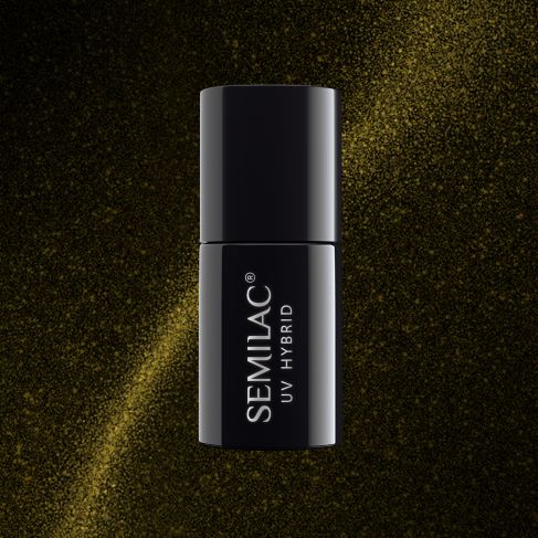 612 Semilac Cat Eye Gold