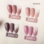 319 Gel Polish Semilac Shimmer Dust Pink 7ml - Image 2