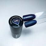 340 Gel Polish Semilac Shimmer Black 7ml - Image 3