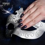 340 Gel Polish Semilac Shimmer Black 7ml - Image 2