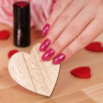 348 Gel Polish Semilac Charming Ruby Glitter 7ml - Image 2