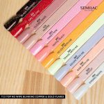 T13 TOP SEMILAC TOP NO WIPE BLINKING COPPER & GOLD FLAKES 7ml - Image 2
