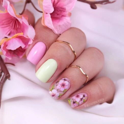 31 Seemilac Nail Transfer Foil Blooming Flowers - Image 2
