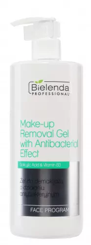 Bielenda Professional - Make-up Removal Gel With Antibacterial Effect - Make-up removal gel with antibacterial effect - 500 g