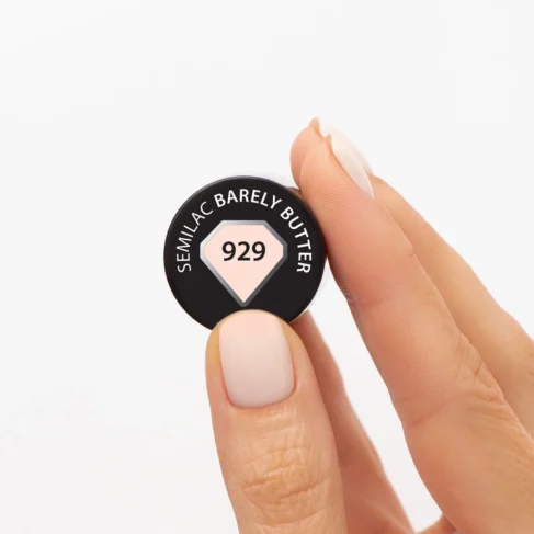 929 Gel Polish Semilac Barely Butter  7ML - Image 2