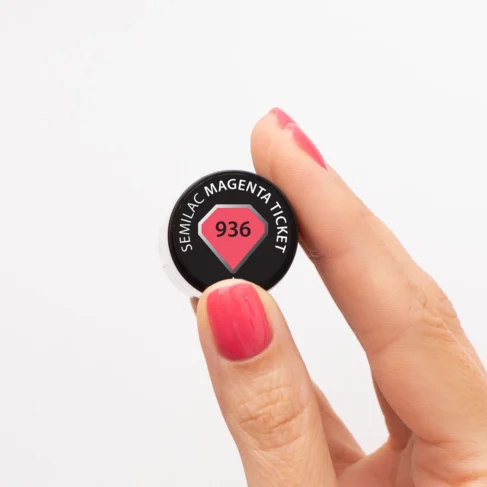 936 Gel Polish Semilac Magenta Ticket 7 ml - Image 2