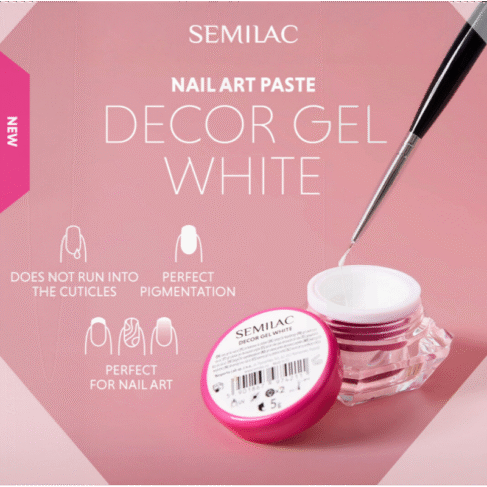 Decor Gel White semilac 5g - Image 3